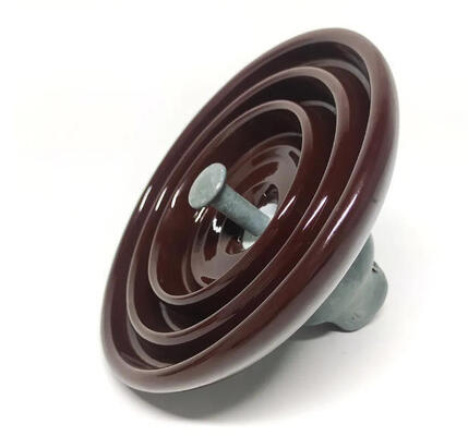 70kN High Voltage Insulator ANSI 52-3 Porcelain Disc Insulators With 254mm Diameter
