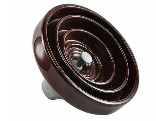 U120BP High Voltage Porcelain Insulator 120 kN Disc Suspension Insulator With 450 mm Leakage Distance